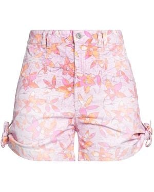Isabel Marant Lilac Denim Shorts Cotton - Pink
