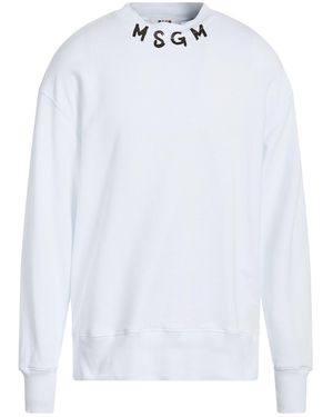 MSGM Sweatshirt Cotton - White