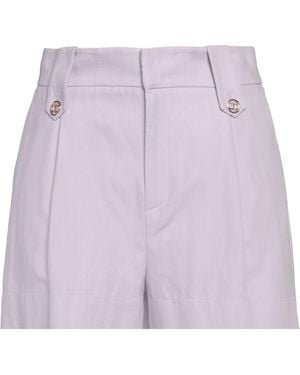 Twinset Lilac Shorts & Bermuda Shorts Cotton, Linen - Purple