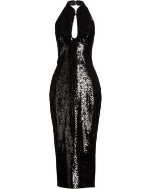 Rasario Midi Dress Polyester - Black
