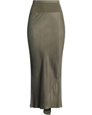 Rick Owens Maxi Skirt Cupro, Cotton - Green