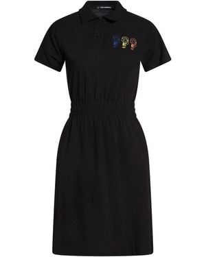 KARL LAGERFELD Mini Dress Cotton - Black