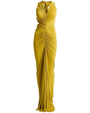 Rick Owens Mustard Maxi Dress Viscose, Polyamide, Elastane - Yellow