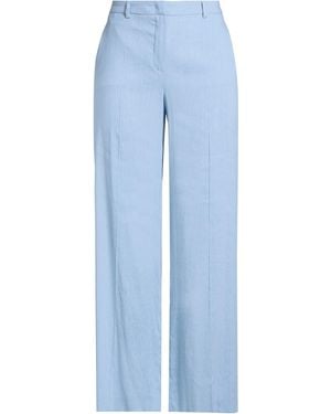 Seductive Sky Trousers Linen, Viscose, Elastane - Blue
