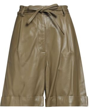 Enes Military Shorts & Bermuda Shorts Leather - Green