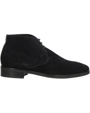 Canali Midnight Ankle Boots Leather - Black