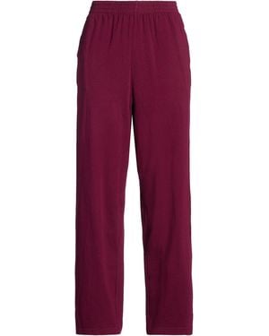American Vintage Burgundy Trousers Cotton - Red