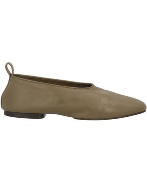 Soeur Military Ballet Flats Leather - Green