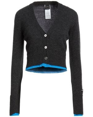 Pinko Charcoal Cardigan Wool, Cashmere - Black