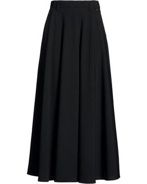 Herno Maxi Skirt Polyester, Virgin Wool, Elastane - Black