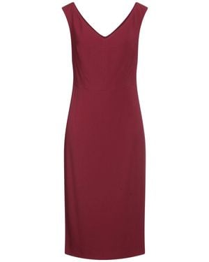 Clips Midi Dress - Red
