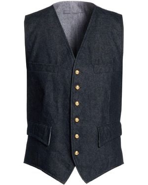 Fortela Tailored Vest Cotton - Blue