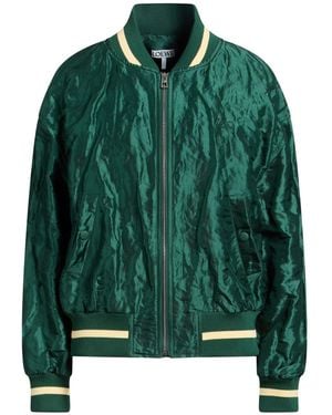 Loewe Dark Jacket Polyester, Metallic Fiber - Green