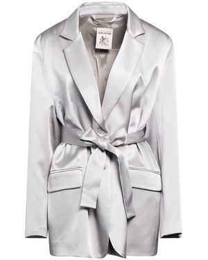 Semicouture Jacket Acetate, Silk, Polyester - White