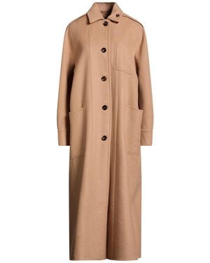 Max Mara Camel Coat Wool, Cashmere - Natural
