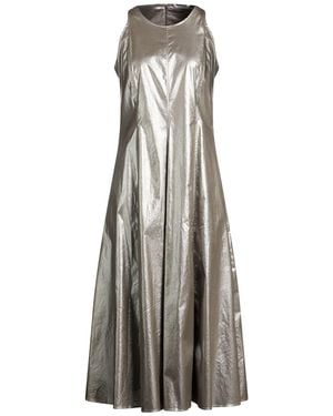 Caliban Maxi Dress Cotton, Polyurethane, Elastane - Gray