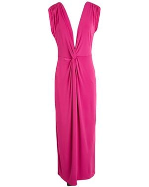 Patrizia Pepe Midi Dress Acetate, Polyamide, Elastane - Pink