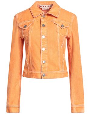 Marni Denim Outerwear Cotton, Acrylic, Viscose - Orange