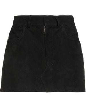 DFOUR® Mini Skirt Leather - Black