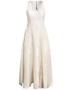 Masnada Maxi Dress Polyester, Viscose - White