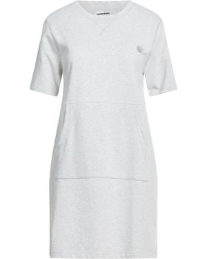 Ciesse Piumini Mini Dress Cotton, Metallic Fibre - White