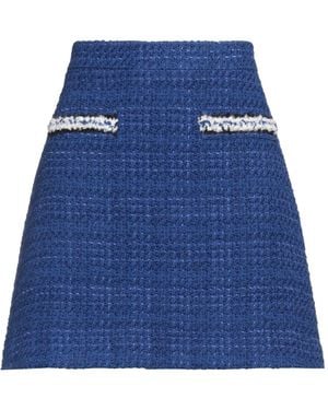 Marella Mini Skirt Acrylic, Wool, Polyester, Polyamide - Blue
