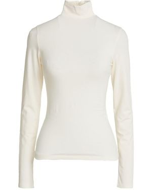 Skims Ivory T-Shirt Cotton, Elastane - White