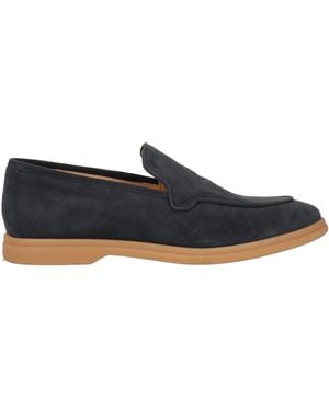 Eleventy Midnight Loafers Leather - Blue