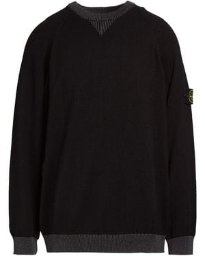 Stone Island Sweater Cotton - Black
