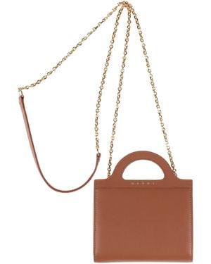 Marni Crossbody Wallet Cow Leather - White