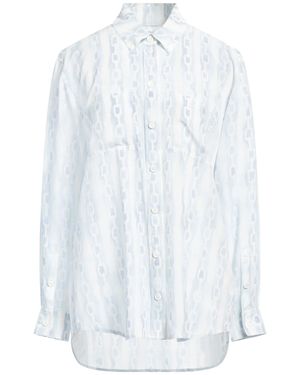 Burberry Printed Silk Button-Down Shirt - White