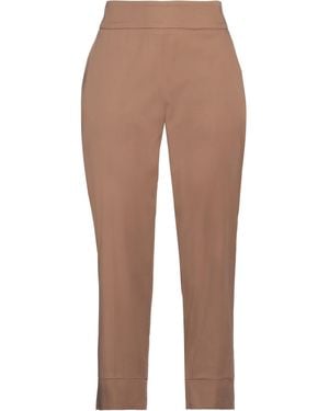 ALESSIA SANTI Trousers Cotton, Elastane - Brown