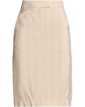 Semicouture Midi Skirt Viscose - Natural