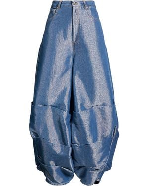 Ganni Jeans Organic Cotton, Polyester, Metal Fiber - Blue