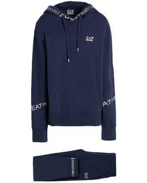 EA7 Tracksuit Cotton, Elastane - Blue