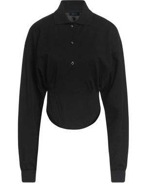 Mugler Polo Shirt Cotton - Black