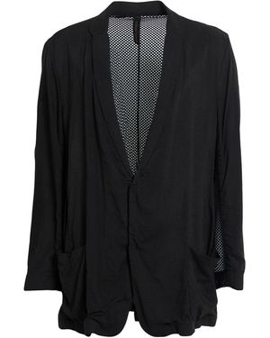 Giovanni Cavagna Blazer Silk, Polyester - Black