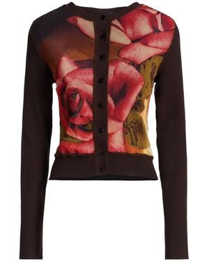 Jean Paul Gaultier Cardigan Viscose, Polyester - Red