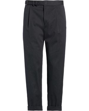 BE ABLE Charcoal Trousers Cotton, Virgin Wool, Elastane - Blue