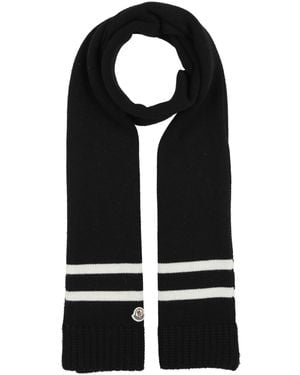 Moncler Scarf Virgin Wool, Cashmere - Black