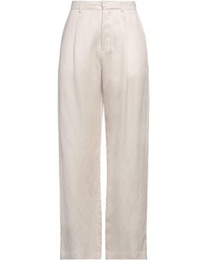 R13 High-Waist Linen Pants - White
