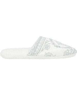 Versace House Slipper Cotton - White