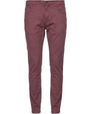 Moorer Jeans Cotton, Lycra, Silk, Elastane - Purple
