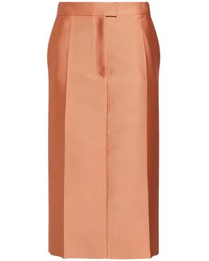 Ter Et Bantine Midi Skirt Polyester - Orange