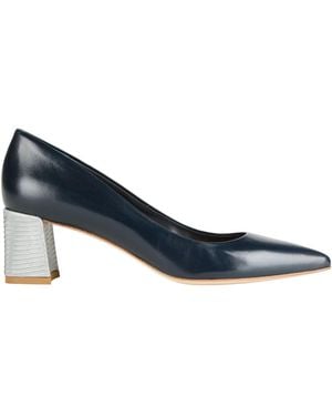Chantal 1962 Midnight Pumps Leather - Blue