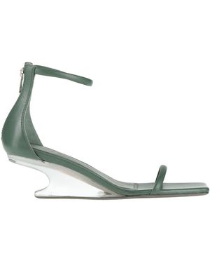 Rick Owens Dark Sandals Leather - Green