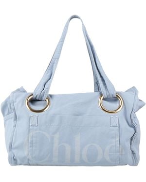 Chloé Shoulder Bag Cotton - Blue