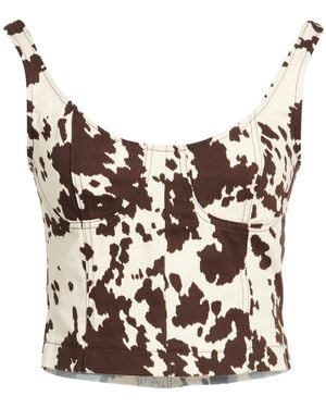 MSGM Ivory Top Cotton - White