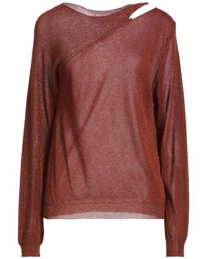 Kontatto Sweater Viscose, Polyester, Metallic Polyester - Brown