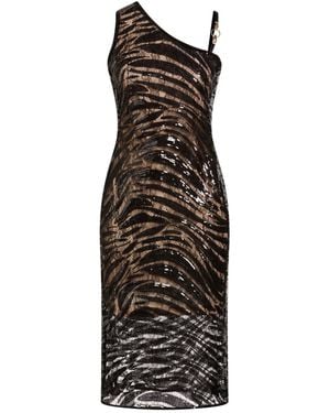Just Cavalli Midi Dress Polyester - Black